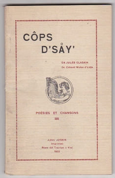 Cops D'say - Poésies et Chansons. CLASKIN Jules