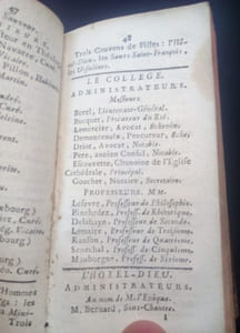 Almanach pour le Beauvaisis - Année 1766 contenant la suite de la combinaison chronologique de l'histoire du pays , avec les années du règne des rois de France , du Pontificat des Papes , de l'épiscopat des évèques de Beauvais , de l'administration des maires de la ville , l'état écclésiastique & civil de ladite ville , etc ... Suivi de Recueil d'instructions et de recettes a l'usage des habitans de la campagne , spécialement du Beauvaisis - Année 1765 