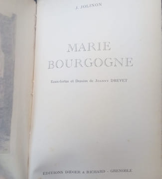 Marie Bourgogne. Jolinon J