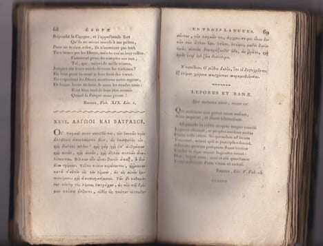 Ésope En Trois Langues Ou Concordance De Ses Fables Avec Celles De Phèdre , Faerne , Desbillons , De Lafontaine et Autres Célèbres Fabulistes ...