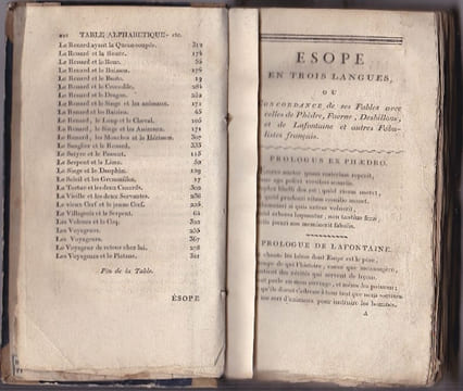 Ésope En Trois Langues Ou Concordance De Ses Fables Avec Celles De Phèdre , Faerne , Desbillons , De Lafontaine et Autres Célèbres Fabulistes ...