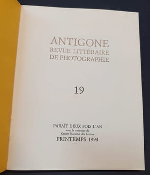 Antigone - Revue Littéraire de Photographie - N.19 - De la Foudre . undefined