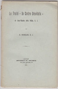 Le traité De Centro Gravitatis De Jean Charles Della Faille