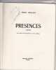 Présences - Poèmes Avec Textes D'enchainement En Prose Poétique. MEILLANT Henry