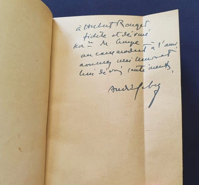 Sur une route de peupliers. André Lebey