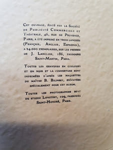 Programme publicitaire pour le cabaret Shéhérazade ( 1930)