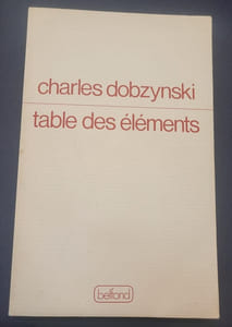 table des éléments 
