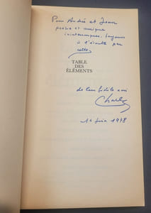 table des éléments 