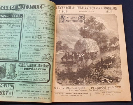 Almanach du cultivateur et du vigneron - 8e année 1894. undefined