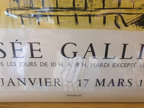 Affiche lithographiée Mourlot - Marc Chagall - Les peintres témoins de leur temps - Musée Galliera 1963. undefined