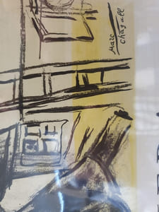  Affiche  lithographiée Mourlot - Marc Chagall - Les peintres témoins de leur temps - Musée Galliera  1963