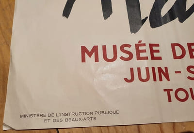 Affiche  lithographiée Mourlot - Manet - Musée de l'Orangerie - Juin - Septembre 1932