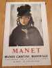  Affiche  lithographiée Mourlot - Manet - Musée Cantini - Marseille 1961. 