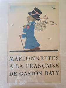 Affiche André Edouard Marty - Marionnettes à la Française de Gaston Baty 
