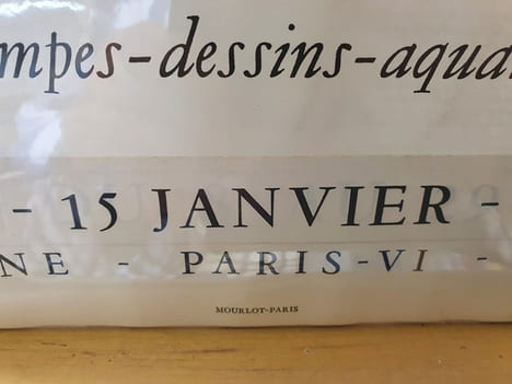 Affiche lithographiée Mourlot - Hans Erni - Galerie La Gravure 1957. undefined