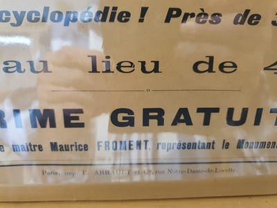 Affiche Cours de Philosophie Positive Auguste Comte 