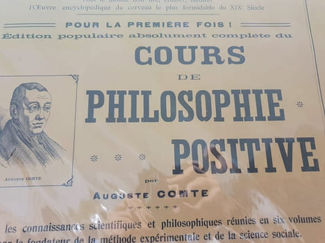 Affiche Cours de Philosophie Positive Auguste Comte . undefined