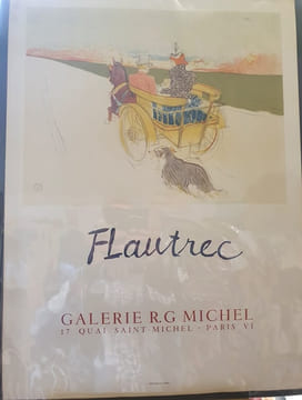 Affiche lithographiée Mourlot - Lautrec Galerie Michel 1954. undefined
