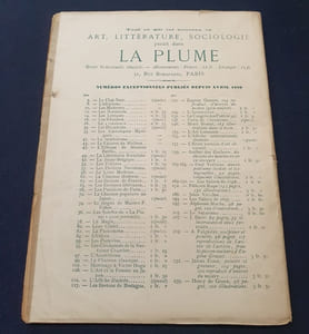 La Plume - Numéro consacré a Alphonse Mucha