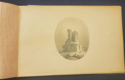 Carnet de dessins XIXe - Henriette Bérard - Gard / Cévennes / Ardèche 