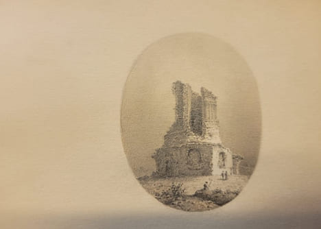 Carnet de dessins XIXe - Henriette Bérard - Gard / Cévennes / Ardèche . undefined