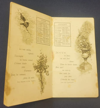 Calendrier Victor Hugo 1898. undefined
