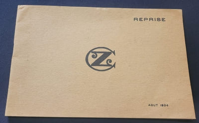 Catalogue carburateur ZENITH. "Reprise" - illustré par Géo Gaumet - 1924