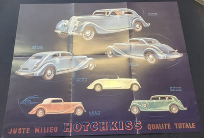 Catalogue HOTCHKISS Automobiles 1936