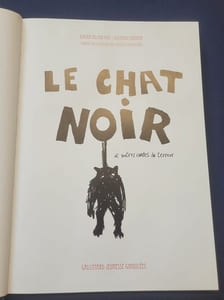 Le Chat noir et autres contes de terreur. Peintures de Ricardo Mosner - Dessins originaux et envoi autographe signé .
