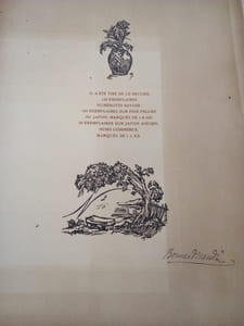 Six bois composés et gravés au canif