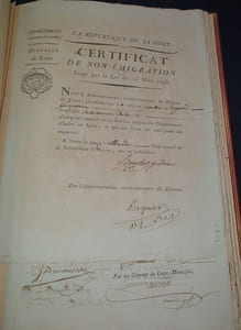 Gatien Rangeard de la Germonière - Ensemble de documents illustrant la vie et le parcours de G. Rangeard de la Germonière , Controleur de la Marine sous louis XVI puis Conseiller Général de l'Indre et loire et Président de la Chambre de Commerce de Tours 