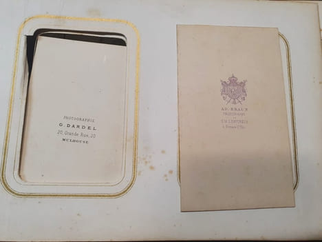 Exeptionnel album de photographies cartes de visite de la famille Koechlin , industriels a Mulhouse - années 1870-1890 - 92 Photographies . undefined
