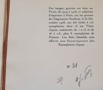 16 bois gravés par André Deslignières - Précédés d'une page de Léon Baranger 