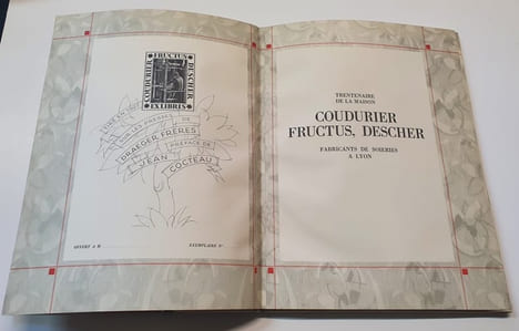  Trentenaire de la Maison Coudurier, Fructus, Descher fabricants de Soieries à Lyon .  [COCTEAU (Jean)] COLLECTIF -
