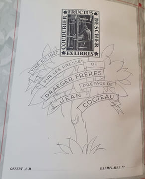  Trentenaire de la Maison Coudurier, Fructus, Descher fabricants de Soieries à Lyon .  [COCTEAU (Jean)] COLLECTIF -
