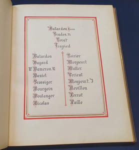 Hommage respectueux du Personnel à Madame Savard - 28 Mai 1903 - Livre unique sur Japon entièrement réalisé a la main - Reliure Lortic .