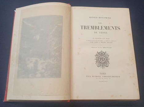 Les tremblements de terre . Arnold Boscowitz