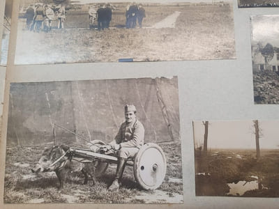 Exceptionnel Album de 211 photographies Escadrilles C4 , C74 et MF52 - Front du Nord et des Flandres 1916 / 1917