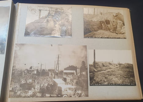 Exceptionnel Album de 211 photographies Escadrilles C4 , C74 et MF52 - Front du Nord et des Flandres 1916 / 1917. undefined