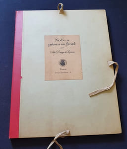 Notes prises au front 