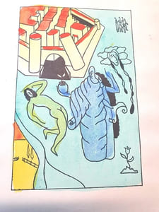 Poèmes avec des dessins en couleurs par A Fornari
