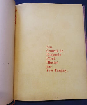 Feu central. Benjamin Peret