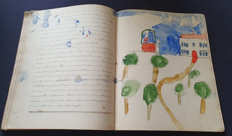 Voyage en Bretagne et Normandie - Manuscrit d'un enfant en 1869 et 1872. Anonyme