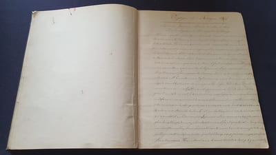Voyage en Bretagne et Normandie - Manuscrit d'un enfant en 1869 et 1872