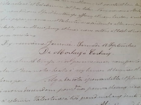 Voyage en Bretagne et Normandie - Manuscrit d'un enfant en 1869 et 1872. Anonyme
