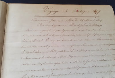 Voyage en Bretagne et Normandie - Manuscrit d'un enfant en 1869 et 1872