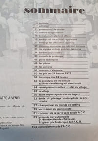 Programme officiel des 24 Heures du Mans 1978
