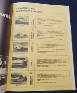 Programme officiel des 24 Heures  du Mans 1978 