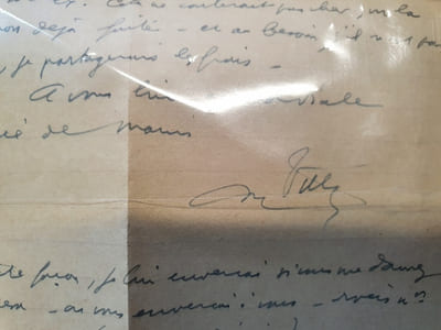 Lettre autographe signée de Maurice Wullens - Novembre 1935