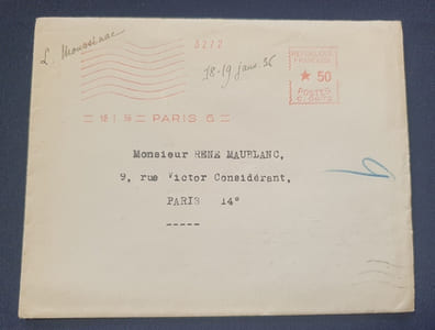 Lettre signée de Léon Moussinac - Janvier 1936